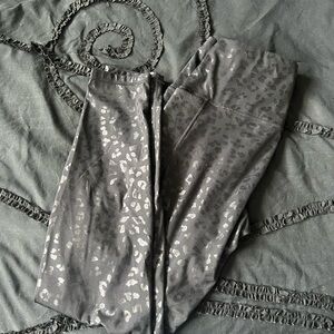 Black Leopard Print Women's Leggings